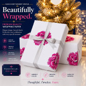 Persoonlijk Roze Bloemendecoratie Inpakpapier