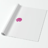 Persoonlijk Roze Bloemendecoratie Inpakpapier (Uitgerold)