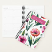 Persoonlijk Roze Bloemenschilderij Spiraal Planner (Display)