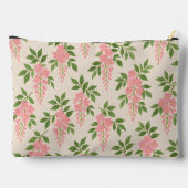 Persoonlijk Roze Bloempatroon Etui (Achterkant)