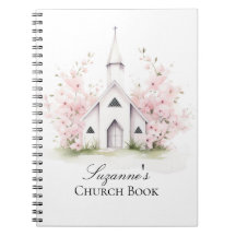 Persoonlijk Roze Bloemstuk Kerkboek