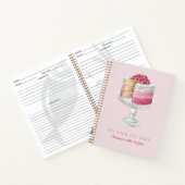 Persoonlijk Roze Cake Recept Notitieboek (Binnen)