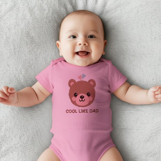 Persoonlijk Roze Cool Zoals Papa Romper