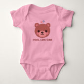 Persoonlijk Roze Cool Zoals Papa Romper (Voorkant)