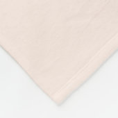 Persoonlijk roze en blauw fleece deken (Hoek)
