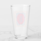 Persoonlijk roze en blauw glas (Achterkant)
