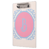 Persoonlijk roze en blauw klembord (Links)