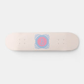 Persoonlijk roze en blauw  skateboard (Horizontaal)