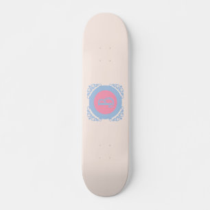 Persoonlijk roze en blauw  skateboard