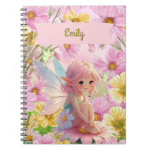 Persoonlijk Roze Fee Schrijf & Teken Verhaal Journ Notitieboek (Voorkant)