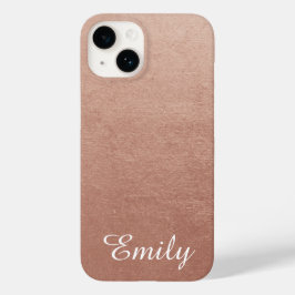 Persoonlijk roze gouden folie-foto-effect Case-Mate iPhone 14 hoesje