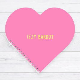 Persoonlijk Roze Hart Notitieboek
