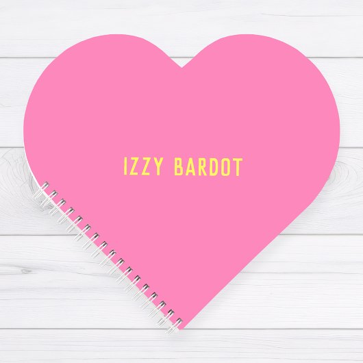 Persoonlijk Roze Hart Notitieboek