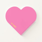 Persoonlijk Roze Hart Notitieboek (Achterkant)