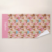 Persoonlijk Roze Ijs Kinderen Badhanddoek (Badhanddoek)