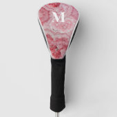 Persoonlijk Roze Initiaal Monogram Golfheadcover (Voorkant)