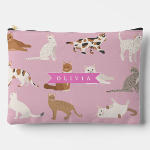 Persoonlijk Roze Kattendessin Cadeau Kattenliefheb Etui