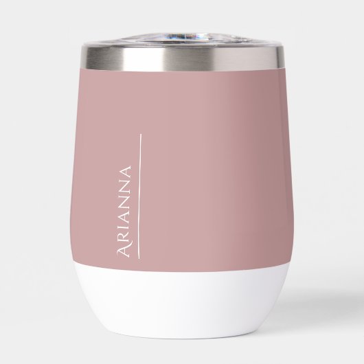 Persoonlijk roze modern  (Voorkant)