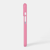 Persoonlijk Roze Monogram iPhone 16 Hoesje (Linkerkant)