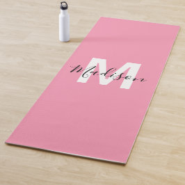 Persoonlijk Roze Monogram Yogamat