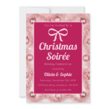 Persoonlijk Roze Retro Kerstfeest