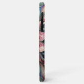 Persoonlijk roze rood turquoise blauw bloemmotief Case-Mate iPhone case (Achterkant/links)