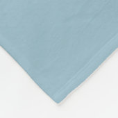 Persoonlijk Roze Roos Monogram Naam Zachte Blauw Fleece Deken (Hoek)