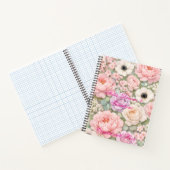 Persoonlijk Roze Rozen Spiraal Notebook Dames Notitieboek (Binnen)