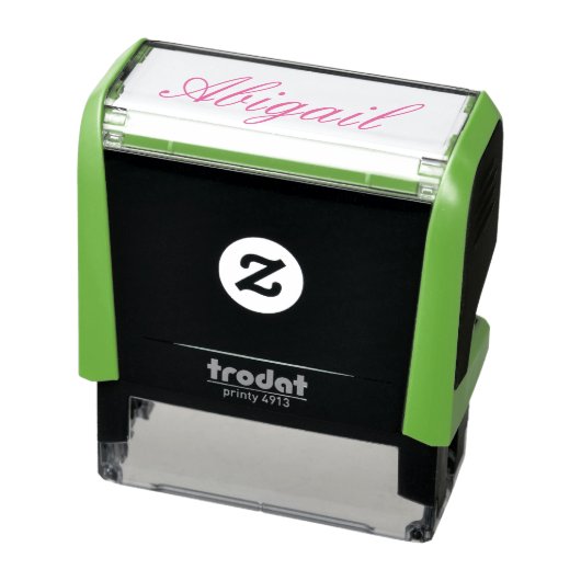 Persoonlijk Roze Script Naam Zelfinktende Stempel (Product)