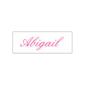 Persoonlijk Roze Script Naam Zelfinktende Stempel (Design)