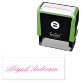 Persoonlijk Roze Script Volledige Naam Zelfinktende Stempel (In situ)