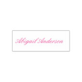 Persoonlijk Roze Script Volledige Naam Zelfinktende Stempel (Design)