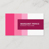 Persoonlijk | Roze Strepen Visitekaartje (Voorkant)