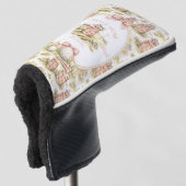 Persoonlijk Roze Strik Golf Moeder Cadeau Golfheadcover (3/4 voorkant)