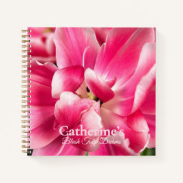 Persoonlijk Roze Tulp Dromen Bloemendagboek Notitieboek