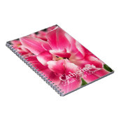 Persoonlijk Roze Tulp Dromen Spiraal Notebook  Notitieboek (Rechterzijde)