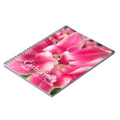 Persoonlijk Roze Tulp Dromen Spiraal Notebook  Notitieboek (Linkerzijde)