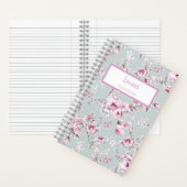 Persoonlijk Roze Vintage Rozen Notitieboek Journal (Binnen)