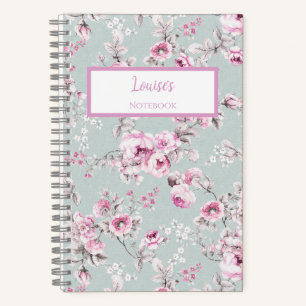 Persoonlijk Roze Vintage Rozen Notitieboek Journal