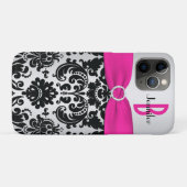 Persoonlijk roze, zwart, zilverkleurig Case-Mate iPhone case (Achterkant (horizontaal))
