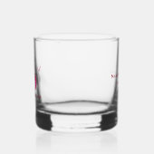 Persoonlijk Ruby 40e verjaardag aandenken cadeau Whisky Glas (Links)
