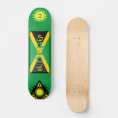 Persoonlijk 'Rude Boy' Jamaican-Style skateboard (Voorkant)