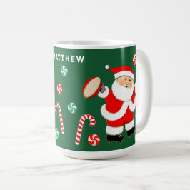 Persoonlijk rugby-vakantiegeschenk Tweekleurige ko Koffiemok