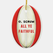Persoonlijk Rugby-verzamelobject keramiek ornament (Voorkant)
