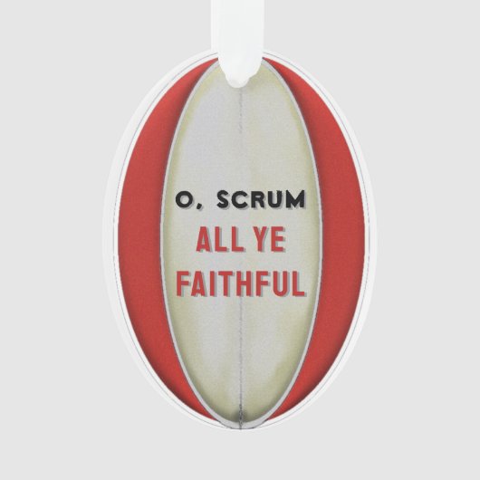 Persoonlijk Rugby-verzamelobject keramiek ornament (voorkant)
