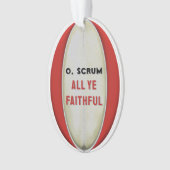 Persoonlijk Rugby-verzamelobject keramiek ornament (voorkant)