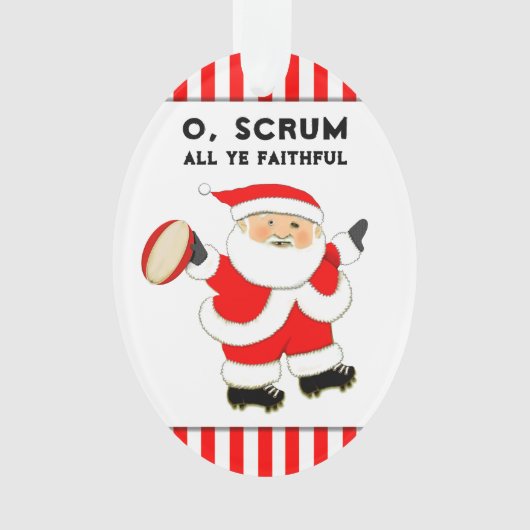 Persoonlijk rugby-verzamelobject ornament (voorkant)