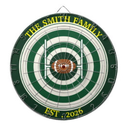 Persoonlijk rugbyveld dartbord wanddecoratie