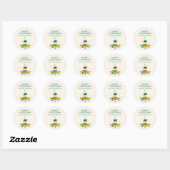 Persoonlijk Ruimtelijn Kerstvakantie  Ronde Sticker (Vel)