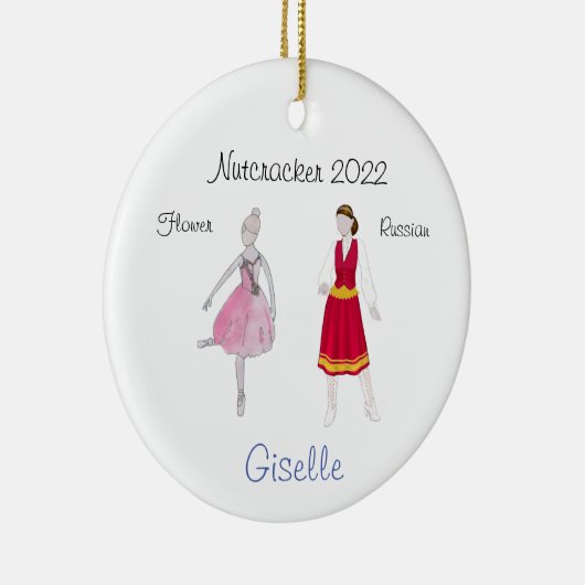 Persoonlijk Russisch Trepak/Bloem Keepomwille Cera Keramisch Ornament (Rechts)